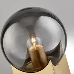 Frost/Smoke Glass Table Lamp Orb - 11