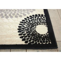 Geometric Circle Print Area Rug - 7.75x10.8