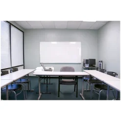 Ghent Magnetic Porcelain Whiteboard with Aluminum Frame, 10x4
