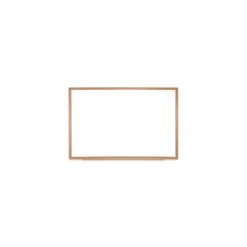 Ghent Magnetic Porcelain Whiteboard with Wood Frame, 10x4