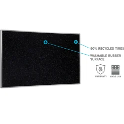 Ghent Recycled Bulletin Board with Aluminum Frame, 4x6