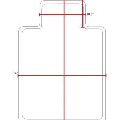Gripper Office Chair Mat for Hardwood Floors