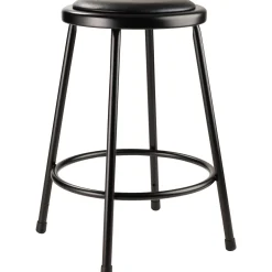 24"H Lab Stool with Vinyl Seat
