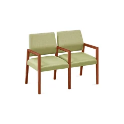 Hampton 2 Seat Sofa with Center Arms in Designer Upholstery