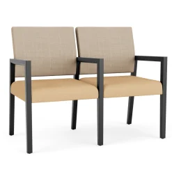 Hampton 2 Seat Sofa with Center Arms in Designer Upholstery