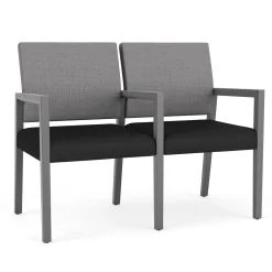 Hampton 2 Seat Sofa with Center Arms in Designer Upholstery