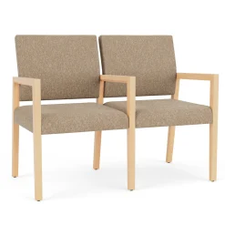 Hampton 2 Seat Sofa with Center Arms in Standard Upholstery