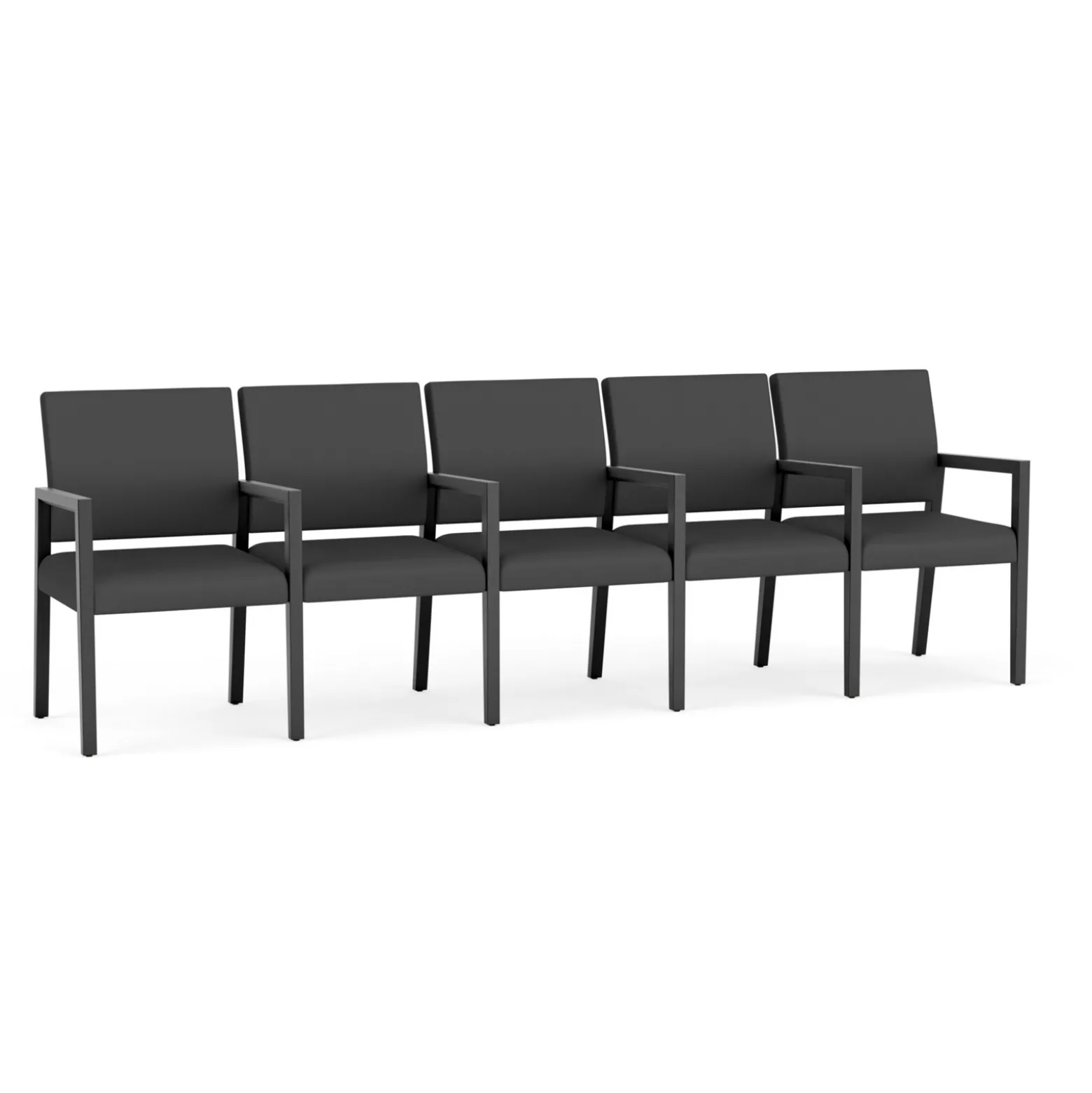 Hampton Five Seat Sofa with Center Arms in Standard Upholstery