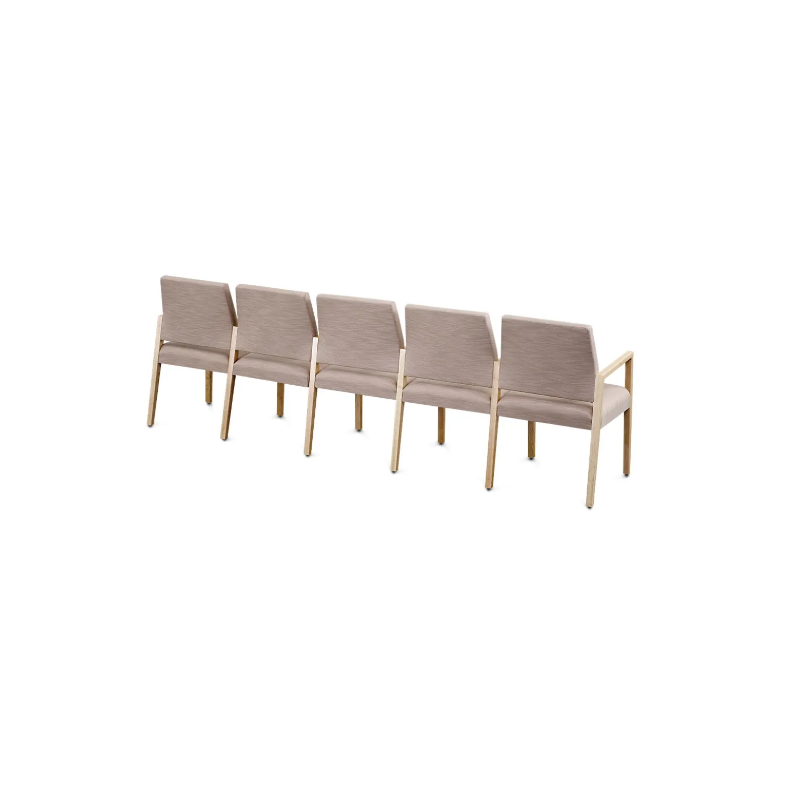Hampton Five Seat Sofa with Center Arms in Standard Upholstery