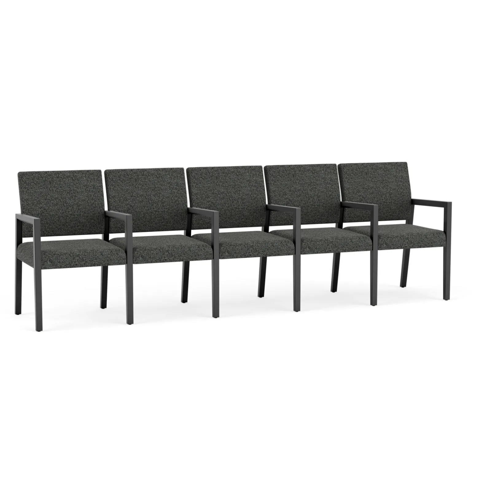 Hampton Five Seat Sofa with Center Arms in Standard Upholstery
