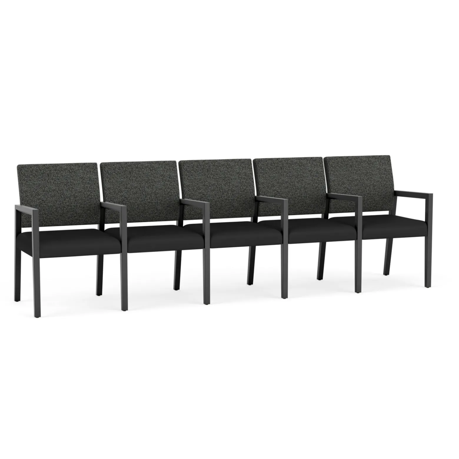 Hampton Five Seat Sofa with Center Arms in Standard Upholstery