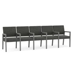 Hampton Five Seat Sofa with Center Arms in Standard Upholstery