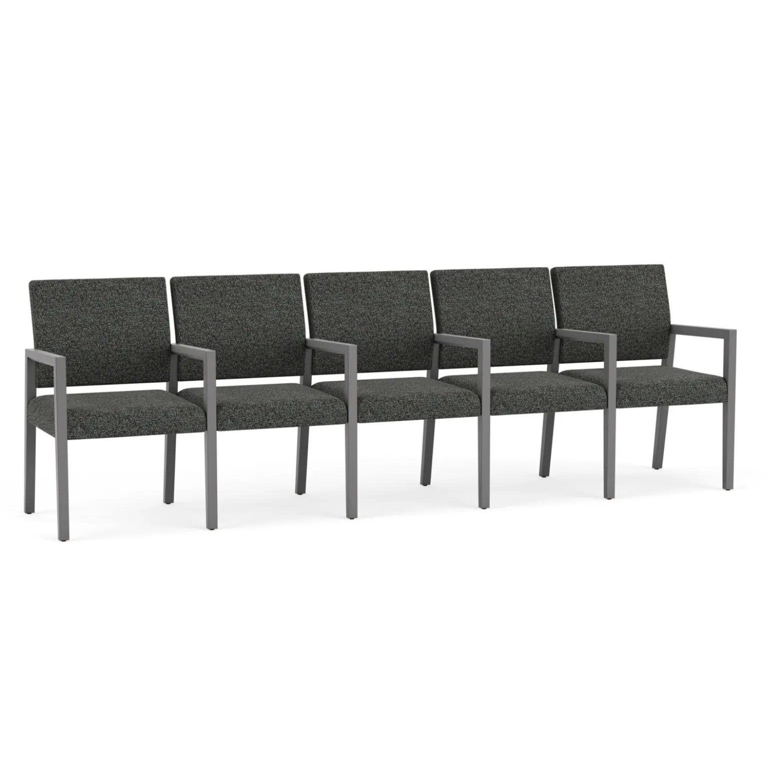 Hampton Five Seat Sofa with Center Arms in Standard Upholstery