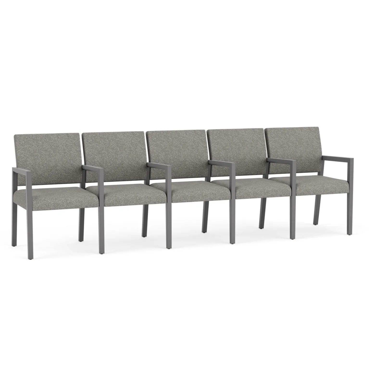 Hampton Five Seat Sofa with Center Arms in Standard Upholstery