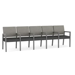 Hampton Five Seat Sofa with Center Arms in Standard Upholstery