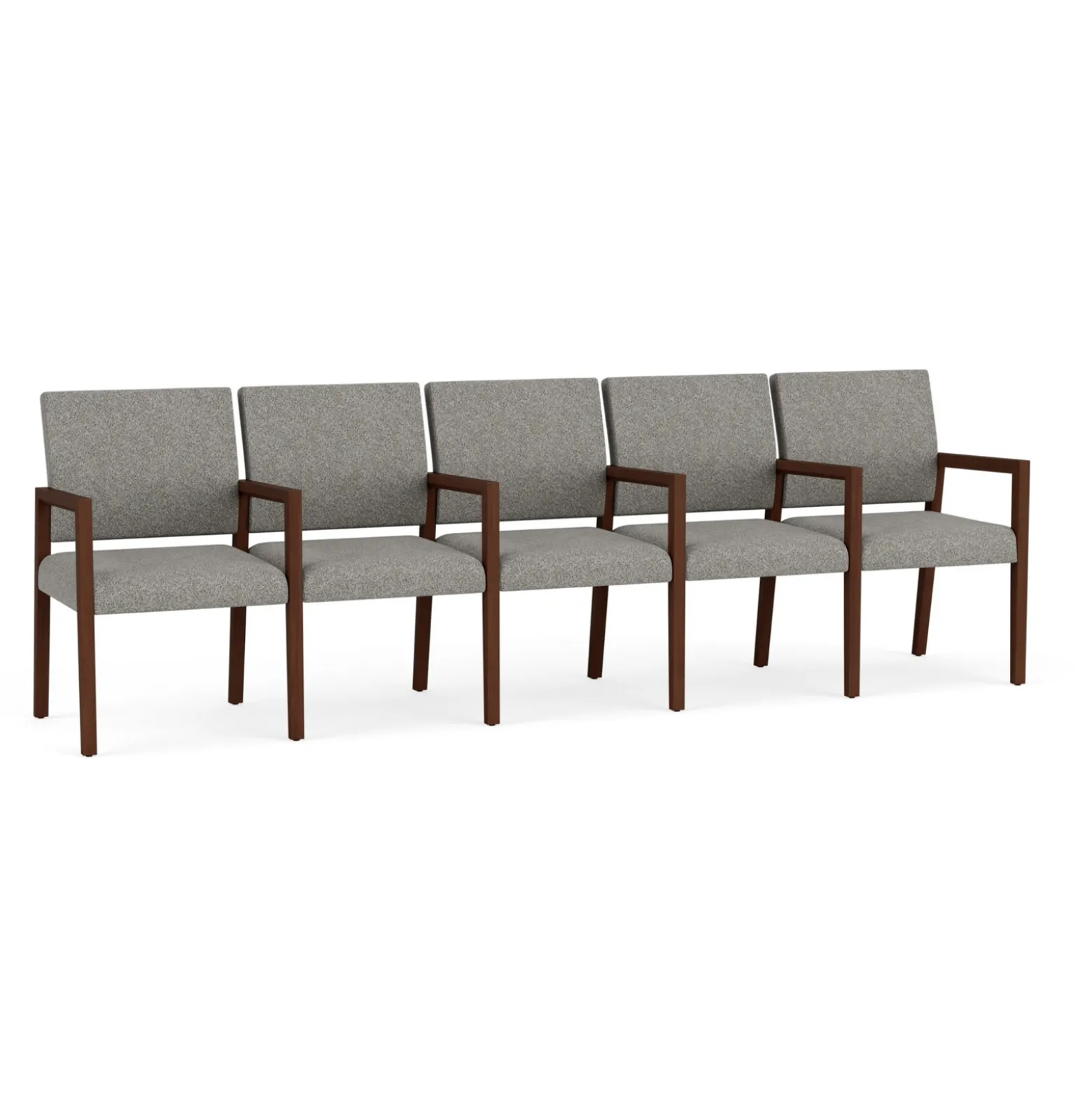 Hampton Five Seat Sofa with Center Arms in Standard Upholstery