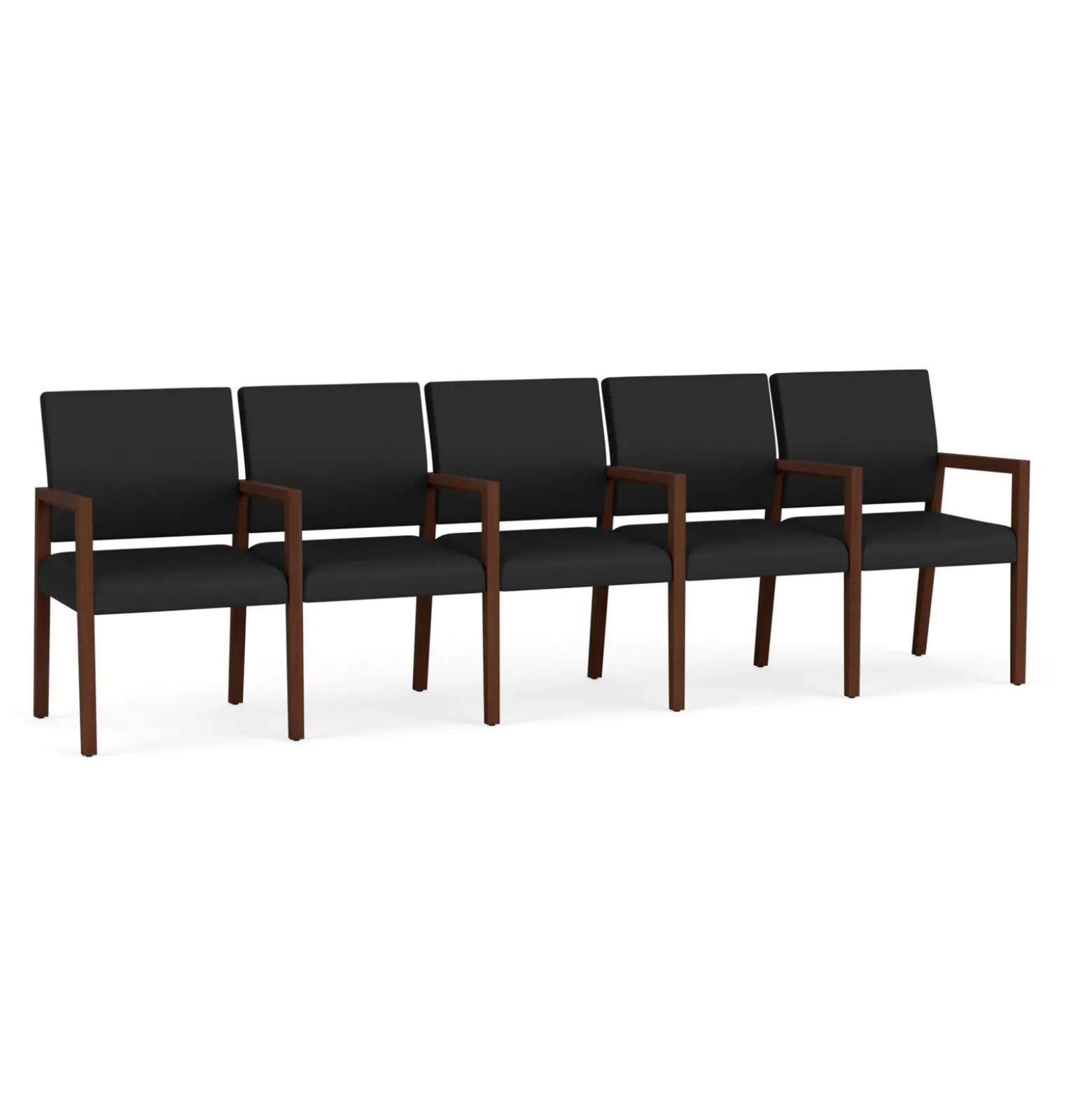 Hampton Five Seat Sofa with Center Arms in Standard Upholstery