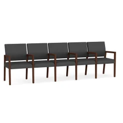 Hampton Five Seat Sofa with Center Arms in Standard Upholstery