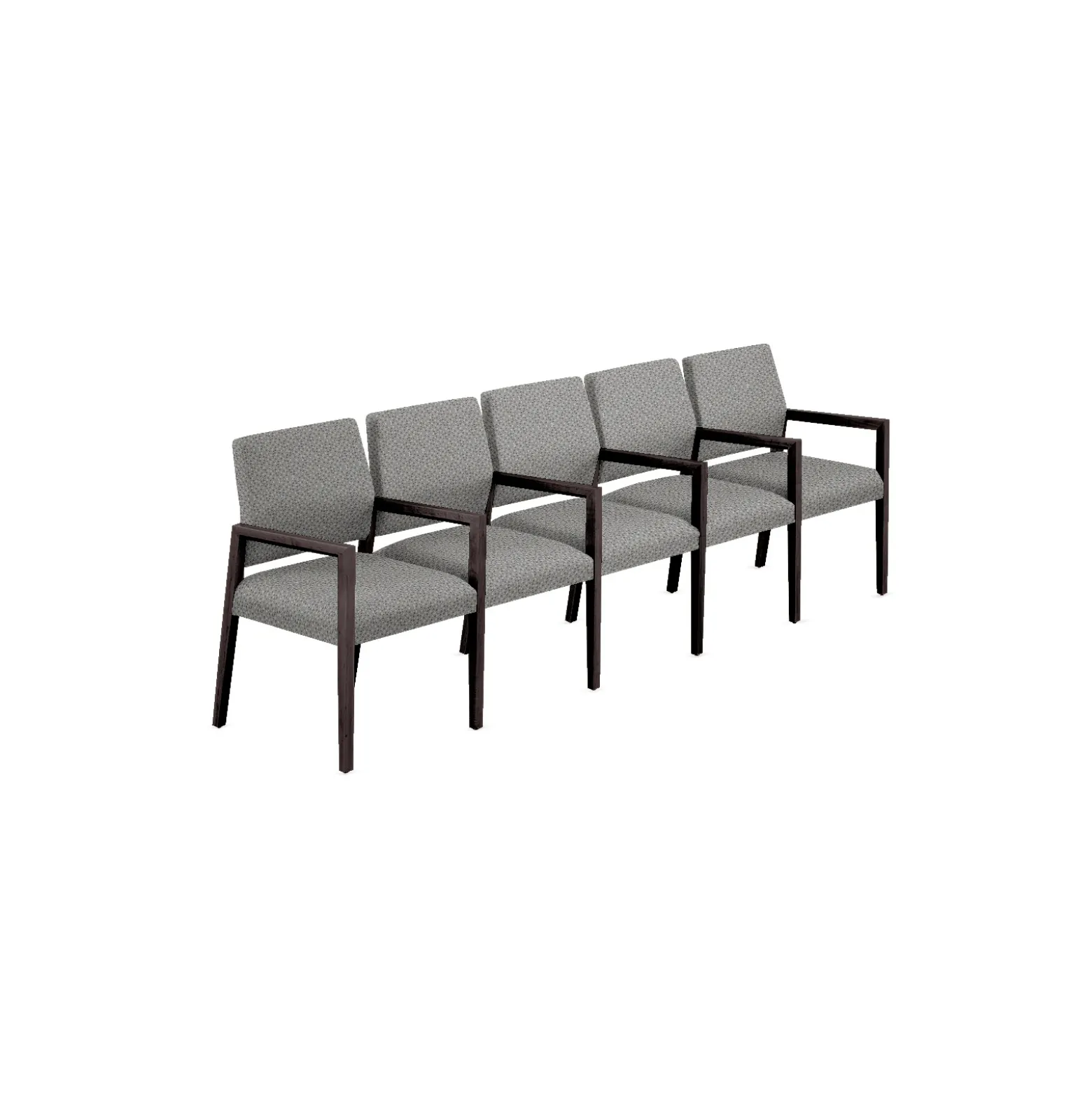 Hampton Five Seat Sofa with Center Arms in Standard Upholstery