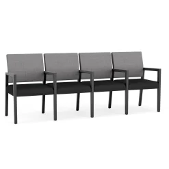 Hampton Four Seat Sofa with Center Arms in Designer Upholstery