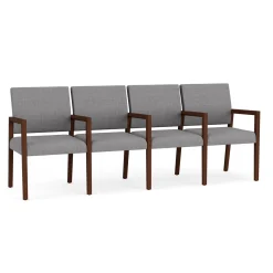 Hampton Four Seat Sofa with Center Arms in Designer Upholstery