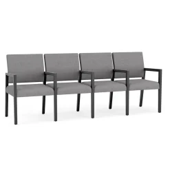 Hampton Four Seat Sofa with Center Arms in Designer Upholstery