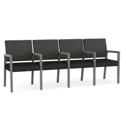 Hampton Four Seat Sofa with Center Arms in Standard Upholstery