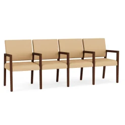 Hampton Four Seat Sofa with Center Arms in Standard Upholstery