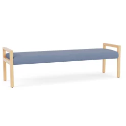 Hampton Three Seat Bench in Designer Upholstery