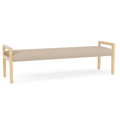 Hampton Three Seat Bench in Designer Upholstery