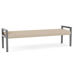 Hampton Three Seat Bench in Designer Upholstery