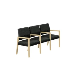 Hampton Three Seat Sofa with Center Arms in Standard Upholstery