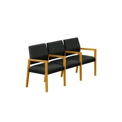 Hampton Three Seat Sofa with Center Arms in Standard Upholstery
