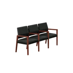 Hampton Three Seat Sofa with Center Arms in Standard Upholstery