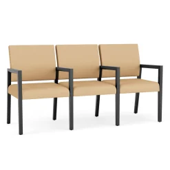 Hampton Three Seat Sofa with Center Arms in Standard Upholstery