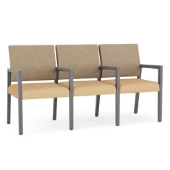 Hampton Three Seat Sofa with Center Arms in Standard Upholstery