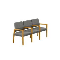 Hampton Three Seat Sofa with Center Arms in Standard Upholstery