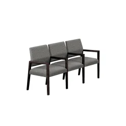 Hampton Three Seat Sofa with Center Arms in Standard Upholstery