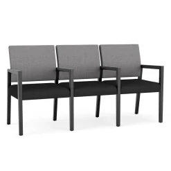 Hampton Three Seat Sofa with Center Arms in Designer Upholstery