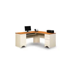 Harbor View Corner L-Desk with Reversible Storage 66"W x 22"D
