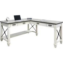 Harford L-Shaped Writing Desk - 60"W X 75"D