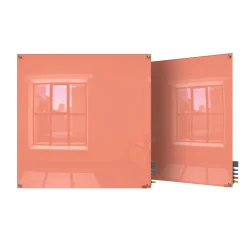 Harmony Magnetic Square Corner Glass Board 4x4