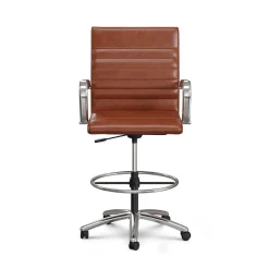Harper Faux Leather Mid-Back Stool