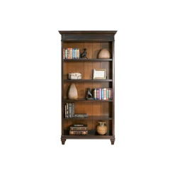 Hartford Adjustable Height Desk with Bookcase Set