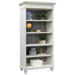 Hartford Adjustable Height Desk with Bookcase Set