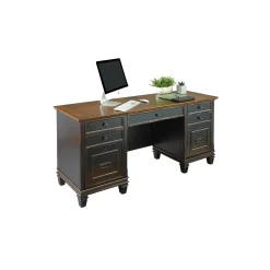 Hartford Double Pedestal Credenza Desk 69