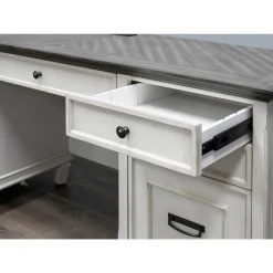 Hartford Double Pedestal Credenza Desk 69