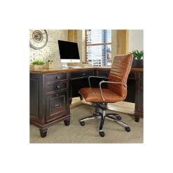 Hartford Double Pedestal L-Shaped Desk