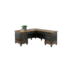 Hartford L-Shaped Desk with Right Return and Lateral File Set