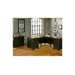 Hartford L-Shaped Desk with Right Return and Lateral File Set